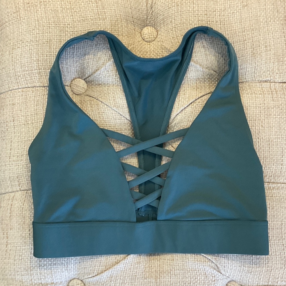 PINK Victoria's Secret Deep Teal Sports Bra